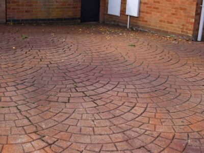 Coloured concrete driveway Basingstoke