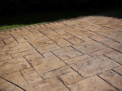 Basingstoke patterned concrete driveway